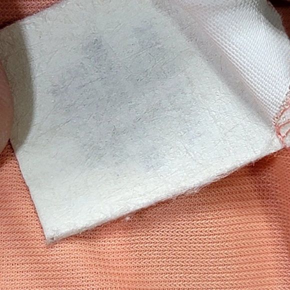 Vintage 70s Berkleigh Juniors Peach Ivory Lightweight Poly Robe Lounge Wear - Picture 10 of 12